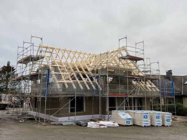 Dachneubau in Holzbauweise durch Zimmerei Wille in Ankum