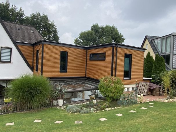 Anbau zur Wohnraumerweiterung in Holzbauweise bei Osnabrück